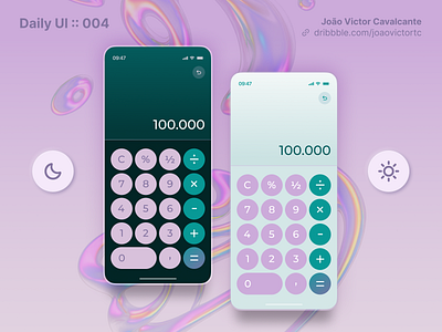 Daily UI 004 - Calculator | Joao Victor Cavalcante calculator dailyui design graphic design ui user interface ux