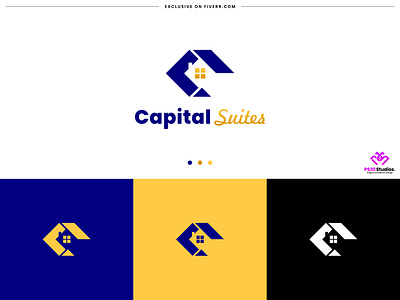 real estate brand identity || Capital Suites Logo Design brand brand development branding business logo company logo creative logo design fiverr graphic design icon logo logo logo maker minimal logo minimalist logo ps20 studios real estate logo vector