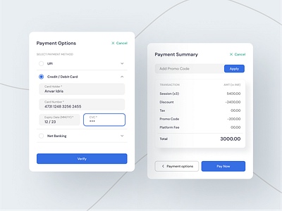 Payment option form architecture blue checkout crm dashboard education erp figma finance infrastructure landing page medical mobile app modern payment gateway summary ui ux ui web design webapp design website design