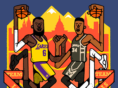 NBA All star GAME 2023 all star graphic design illustration nba