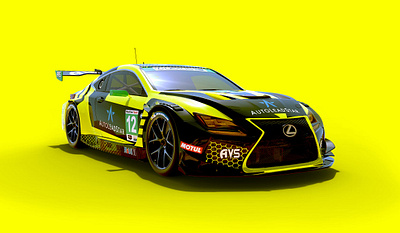 Lexus RC-F Rendering 3d grand prix studio imsa lexus rendering sro