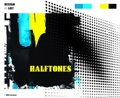 Halftones branding design graphic design logo typography
