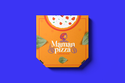 Pizza box branding design food foodie geometry illustration logo minimal packaging pizza pizza box shape typography
