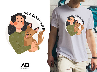 I'm A Dog Lover Tee Shirt branding design design art graphic design illustration logo photoshop portfolio poster ui vector