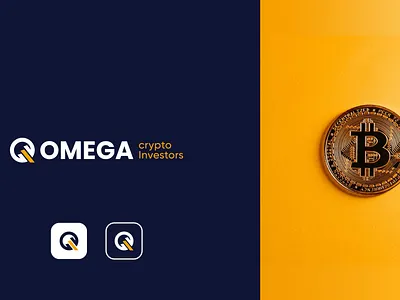 Minimalist & Creative logo for Crypto Investor crypto logo design finance logo minimalist logo omega