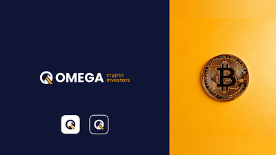 Minimalist & Creative logo for Crypto Investor crypto logo design finance logo minimalist logo omega