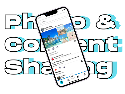 Photo & Content Sharing Application challenge content design photo share ui user user research uxdesign