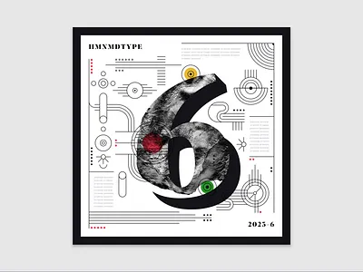 36 Days of Type | 6 (2023) 36days 6 36daysoftype 6 abstract design experimental experiments graphicdesign illustration type typography