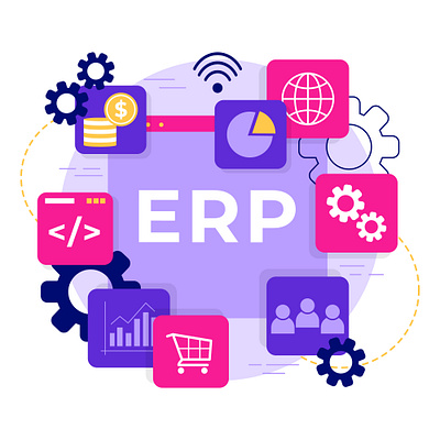 ERP Upgrade: 8 Successful Tips, Process, Guide animation branding design erp erp upgrade illustration upgrade