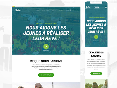 Accueil Site Web Fondation Amadou Haidara fondation fondation amadou haidara landing page non profit website site web kost digital uidesign webdesign
