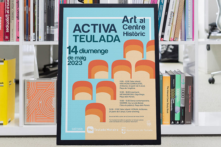 ACTIVA TEULADA art artfestival digitalstudioaltea editorial illustration graphic design poster