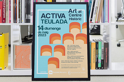 ACTIVA TEULADA art artfestival digitalstudioaltea editorial illustration graphic design poster