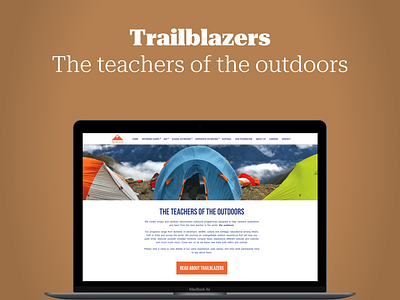 NotchUX > Trailblazers - Teachers of the outdoors app branding illustration ui ux web app