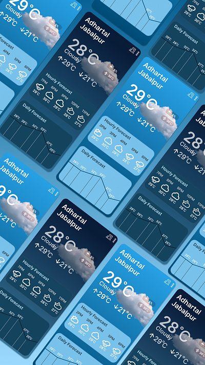 weather forecast app app app designing branding design typography ui ux vector weather weather app