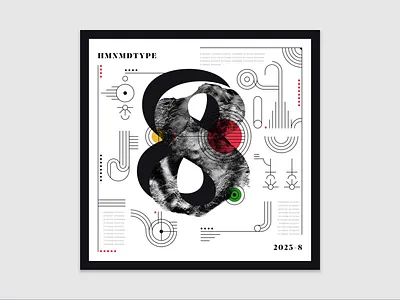 36 Days of Type | 8 (2023) 36days 8 36daysoftype 8 abstract design experimental experiments graphicdesign illustration type typography