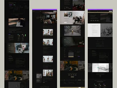 Edukreska art art school courses dark edukreska homepage minimal typography