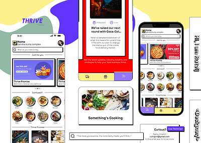 Food Delivery App Redesign app branding design ui userinterface ux