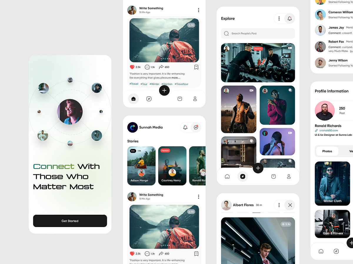 Social UI designs, themes, templates and downloadable graphic elements ...