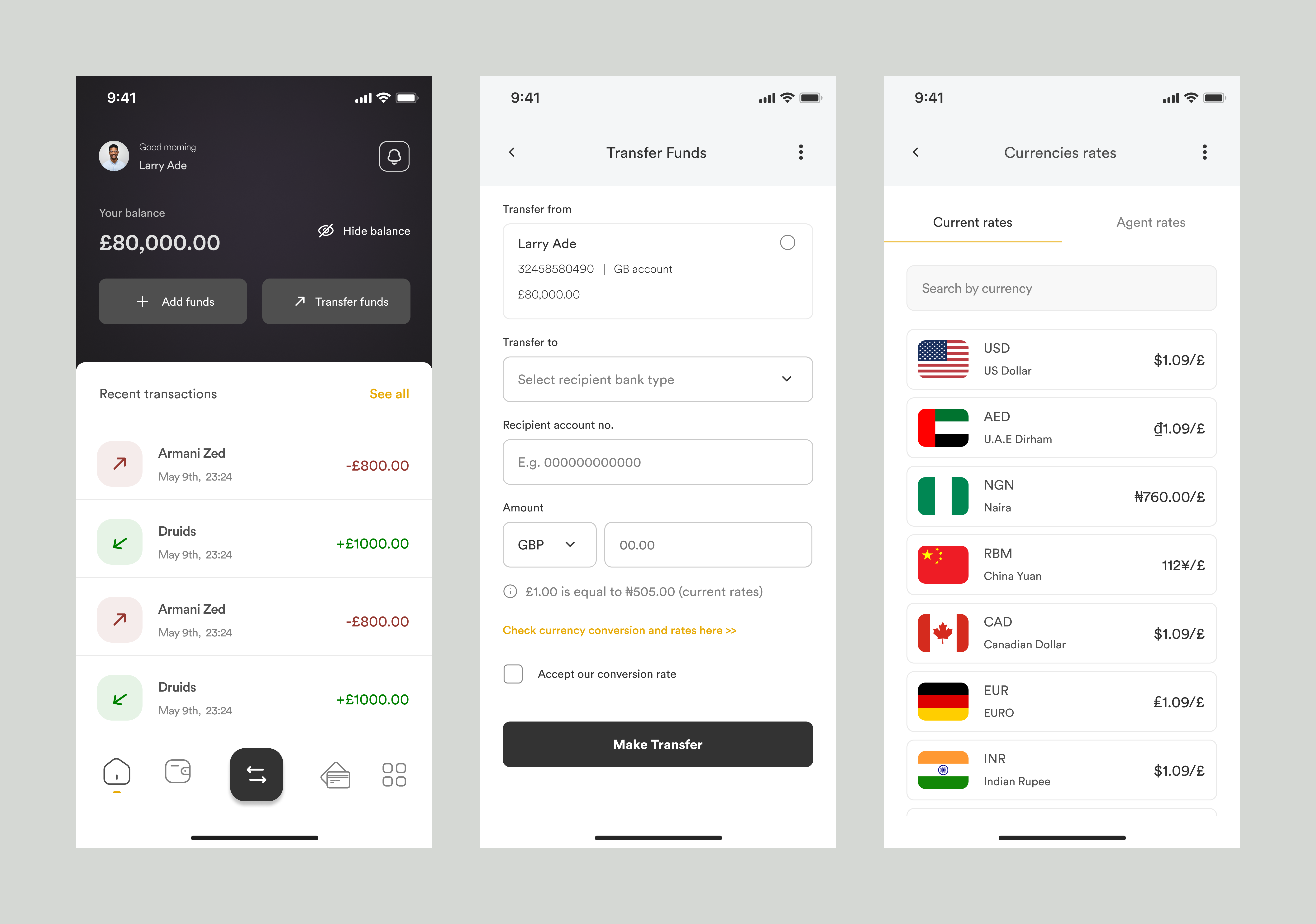 GBP to naira exchange transfer with rate comparison by Abdulquddus