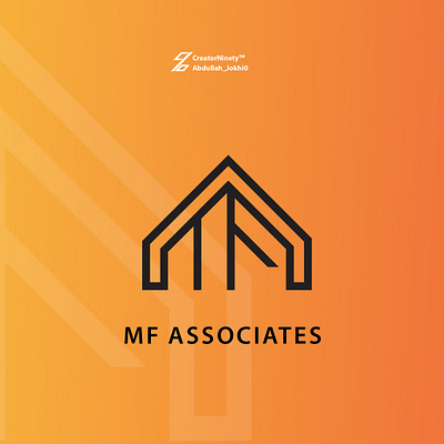 MF ASSOCIATES Logo Design abdullah jokhio branding creative design design graphic design illustration logo logo design mf associates logo design real estae logo realestate ui ux vector