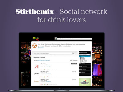 NotchUX > Stirthemix.com - The world's drink cooler illustration innovation mobile ui mobile ux ui ux web app