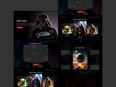 Dark Vadar design figma productdesigner ui uidesigner ux