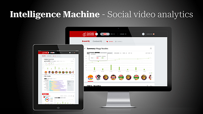 NotchUX > Intelligence Machine - Social video analytics ui ux web app