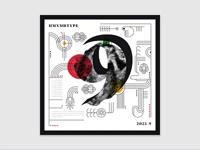 36 Days of Type | 9 (2023) 36days 9 36daysoftype 9 abstract art design experimental experiments graphicdesign illustration type typography
