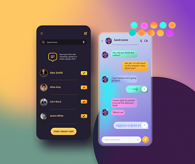 Daily UI 013 : Direct Messaging chat chat app chat ui chatbox daily ui dailyui dailyui13 directmessage figma graphic design mobile app mobile ui ui uiux