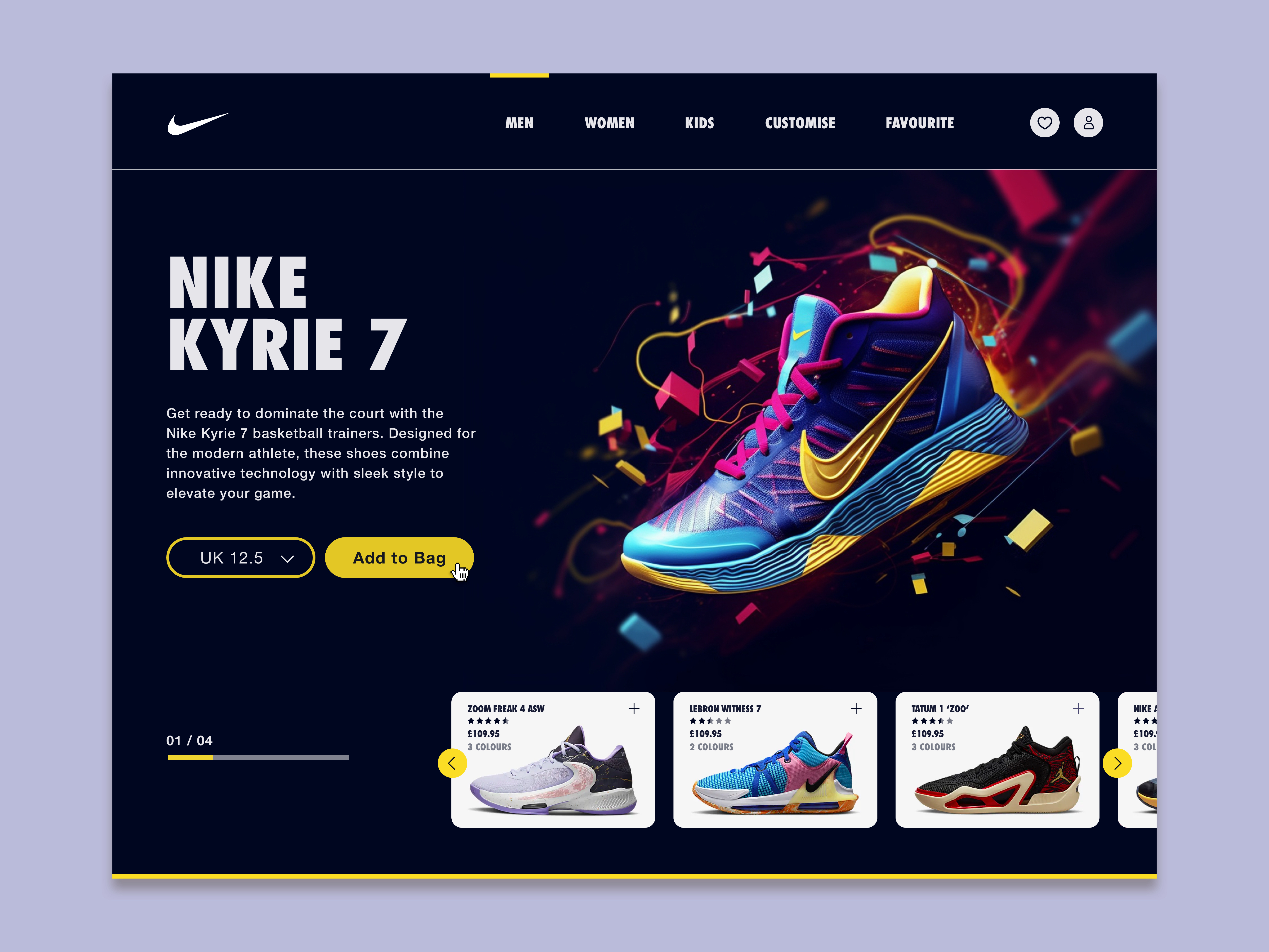 vacante italiano Palacio de los niños Nike Kyrie 7 | Basketball Portal Website by Cyrus Dennis on Dribbble