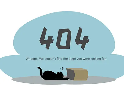 Daily UI 8 404 dailyui dailyuichallenge error error404 figma illustration logo