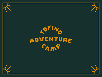 Tofino Adventure Camp Stamp Logo and Branding branding camping font graphic design logo ocean pnw stamp surf tofino vector vintage wilderness