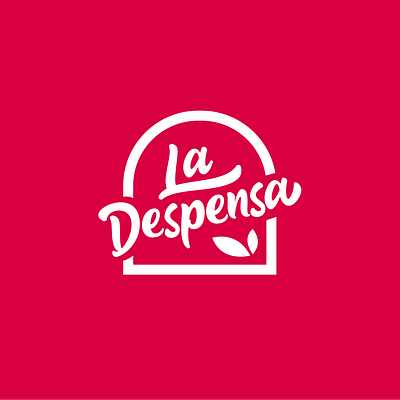 La Despensa brand branding food logo red type