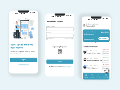 Finance app bankapp finance ui ux