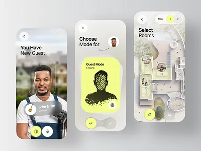 GuestEase - Manage Guest Access accesscontrol app app design appdesign convenience design guestaccess guestmode homeautomation homesecurity iot security smarthome uxdesign