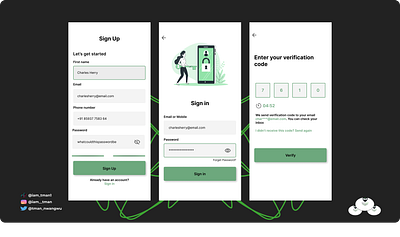 Ui sign up page app design graphic design ui