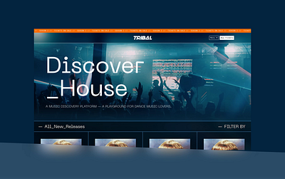 Tribal Warehouse - Dance Music Brand branding dance homepage magazine nightlife rave web website