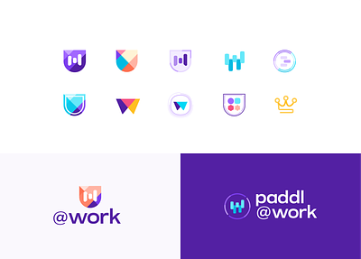 P@W - Subbrand explorations branding company icons logo logos platform slack subbrand wire icons work