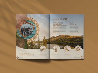 CIRI Annual Report alaska alaska native annual report booklet design graphic design indigenous layout magazine typography