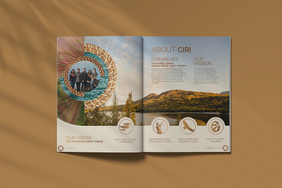 CIRI Annual Report alaska alaska native annual report booklet design graphic design indigenous layout magazine typography