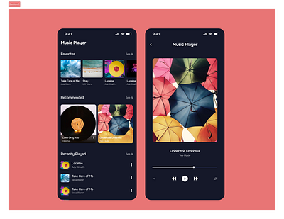 Music Player Design - #DailyUI design mobileapp ui ux