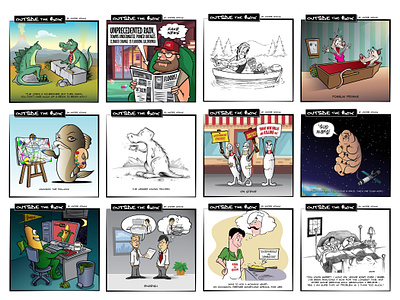 Gag Cartoon Collection cartoon cartoon panels cartoons comics gag cartoon humorous illustration humour illustration illustrations political cartoons silly vector illustrations