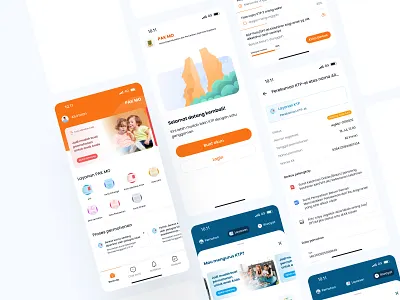 Mojokerto City Population Administration Services Online branding catatan sipil design homepage illustration kartu keluarga ktp login logo mojokerto office of vital records on boarding register ui ui design uidesign user experience user interface vector