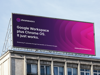 Chromeworx Print Mockups billboard business cards chrome google gradient mockups outdoor pink print purple signage