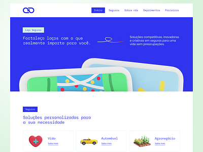 Laço Seguros — Website branding design landing page lp ui ux web design