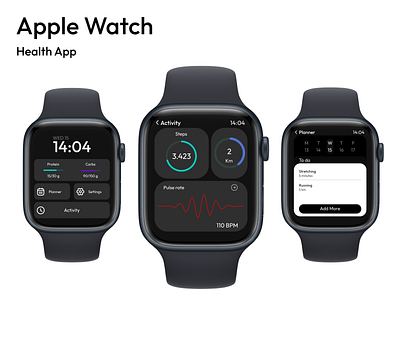 weekly 09 - Apple Watch Health App Concept app apple apple watch apple watch design design health app ui uiux ux