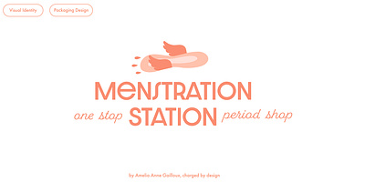 Menstration Station animation branding design graphic design vector