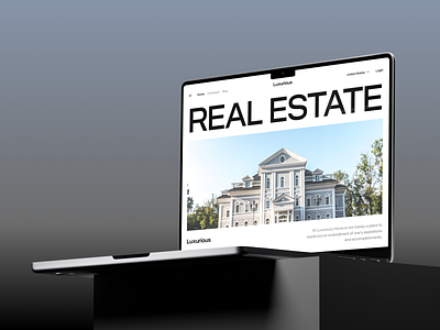 Luxurious - Real Estate Landing Page agency agent airbnb building clean house landing page mansion properties property property website real estate real estate agency real estate website rent house rent mansion rental residence ui web design