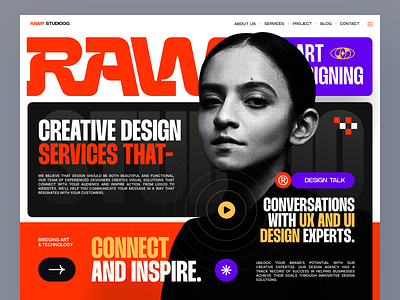 RAWR STUDIOOO - Creative Design Agency Website ✨ agency agency website creative agency digital agency home page homepage landing page landingpage layout design podcast typhography ui uidesign ux uxdesign web web design webdesign website website design