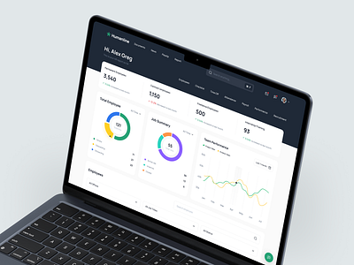 Humanline - HR Management dashboard desktop employee graphic design hr hrd human human resource management mobile people ui ui8 uidesign uikit ux web web app web design website